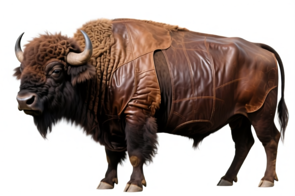 Medium thickness buffalo full grain leather for furniture