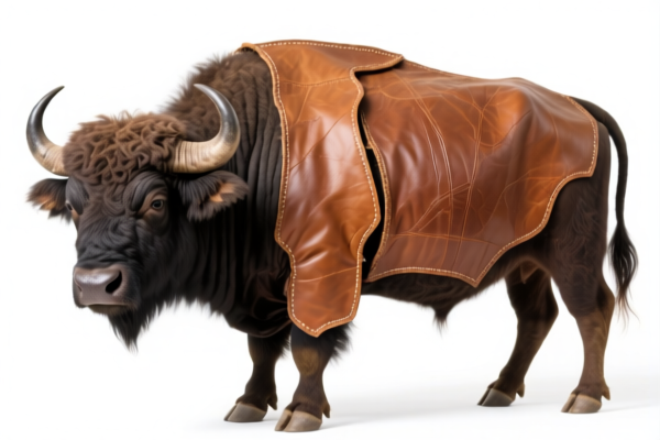 Buffalo Grain Split Leather for Crafts