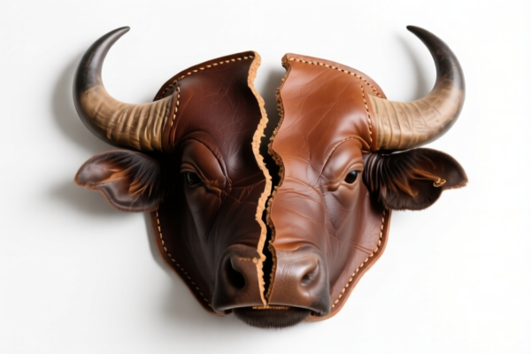 Buffalo Grain Split Leather for Luggage