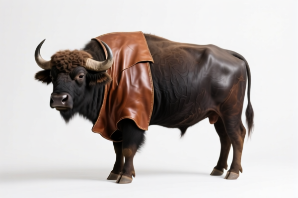 Buffalo Grain Split Leather for Luggage