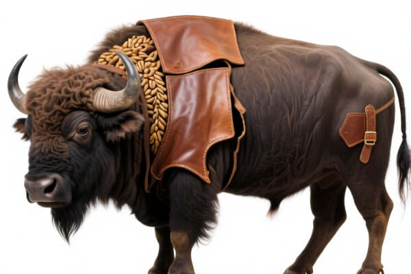 Buffalo Grain Split Leather for Luggage