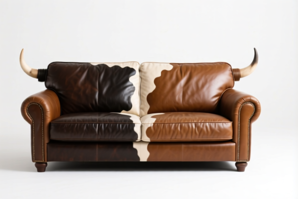 Bovine Grain Split Leather for Sofa