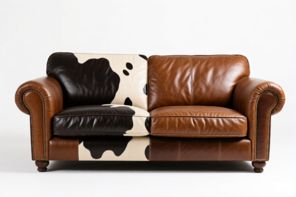 Bovine Grain Split Leather for Sofa