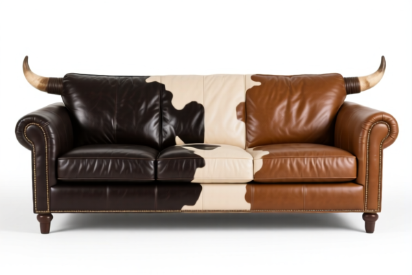 Bovine Grain Split Leather for Sofa