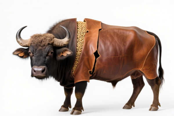 Buffalo Grain Split Leather for Sofa