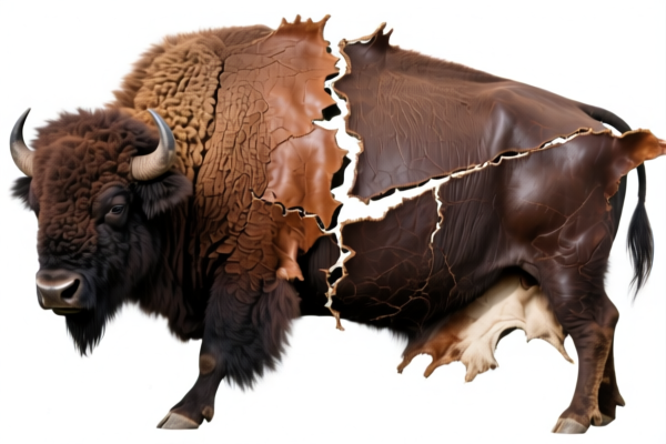 Buffalo Whole Hide Leather, Grain Split