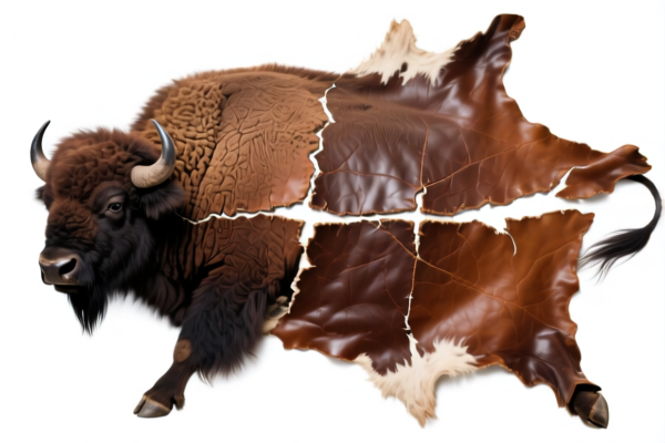 Buffalo Whole Hide Leather, Grain Split