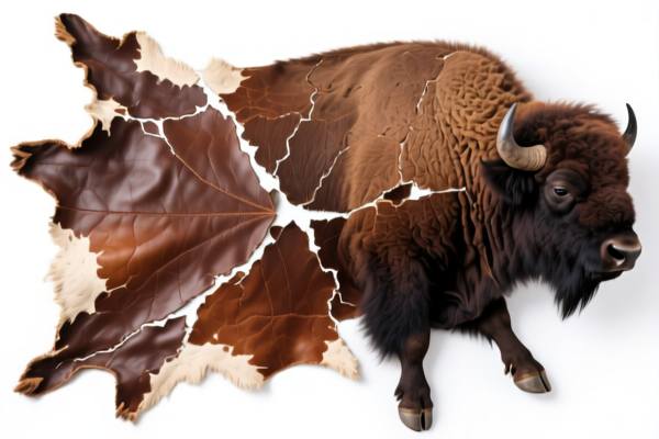 Buffalo Whole Hide Leather, Grain Split