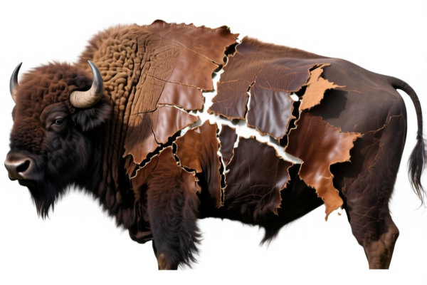 Buffalo Whole Hide Leather, Grain Split