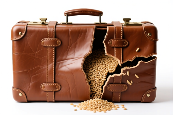 Bovine_Buffalo_Equine Grain Splits Leather Suitcase