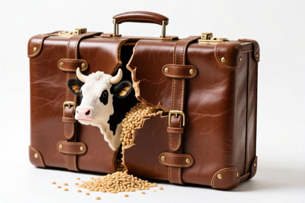 Bovine_Buffalo_Equine Grain Splits Leather Suitcase