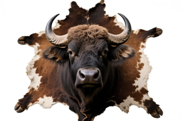 Whole buffalo hides and skins for decoration