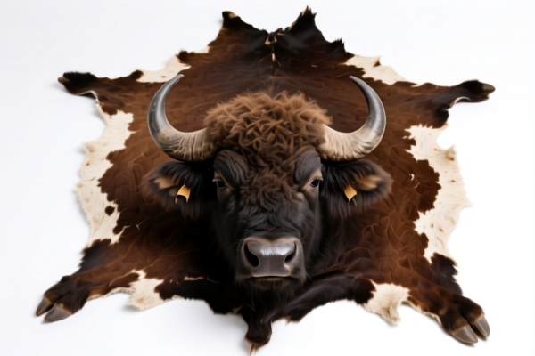 Whole buffalo hides and skins for decoration