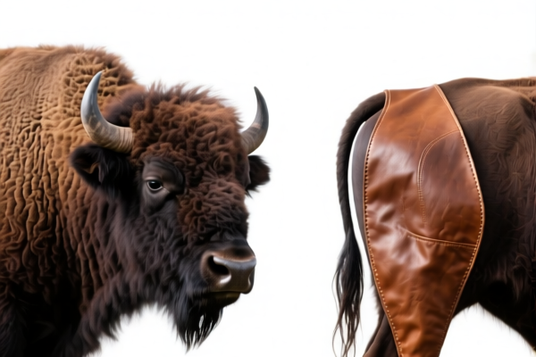 Buffalo Full Grain Leather Sides for Garments, Hairless