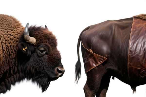 Buffalo Full Grain Leather Sides for Garments, Hairless