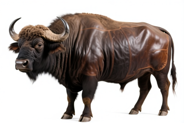 Buffalo Full Grain Leather, Hairless