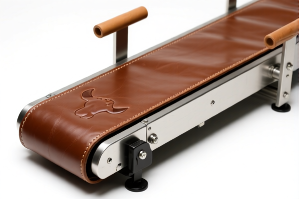 Bovine conveyor belt leather