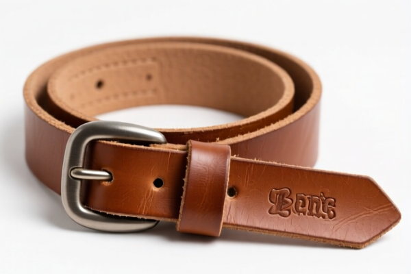 Undyed bovine belting leather