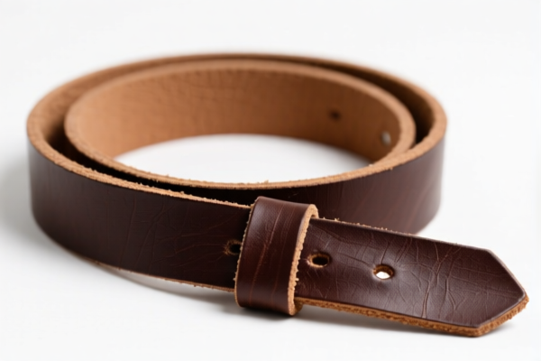 Undyed bovine belting leather
