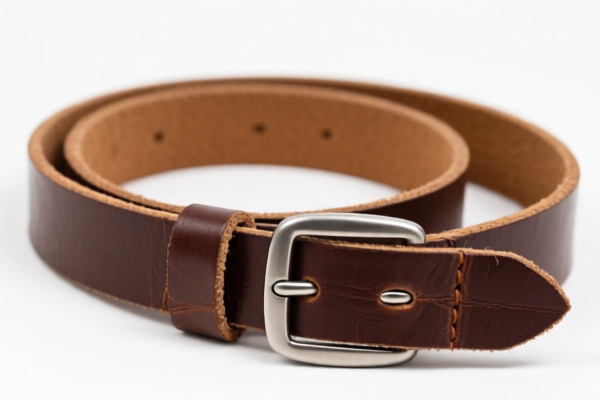 Undyed bovine belting leather