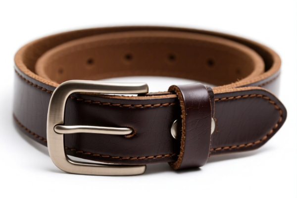 Unprocessed bovine belt leather