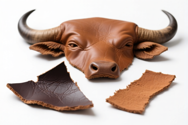 Buffalo leather scraps