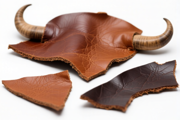 Buffalo leather scraps