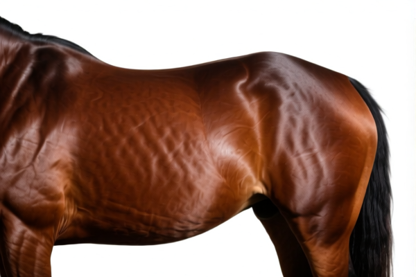Full grain equine leather raw material
