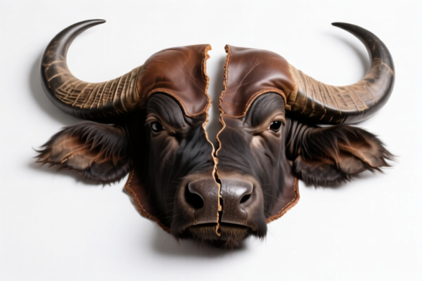 Industrial grade buffalo leather split
