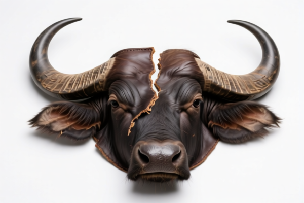 Industrial grade buffalo leather split