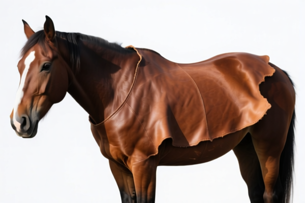 Raw equine leather