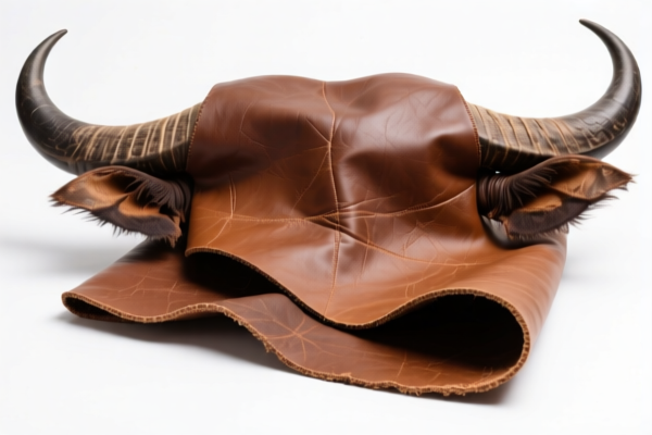 Untreated buffalo leather raw material