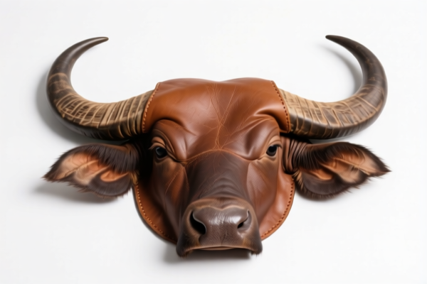 Untreated buffalo leather