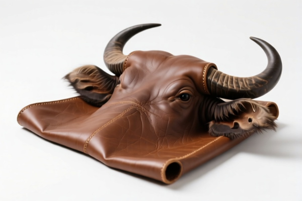 Untreated buffalo leather