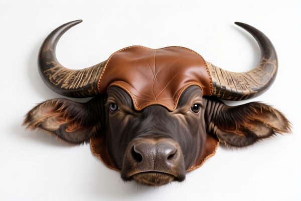Untreated buffalo leather
