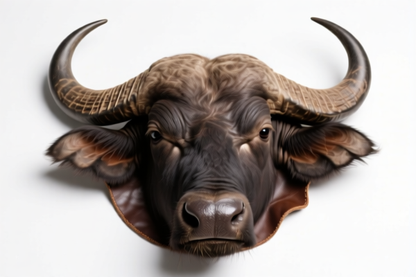 Untreated buffalo leather