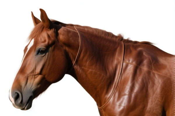 Untreated equine leather
