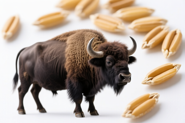 Buffalo grain splits for luggage
