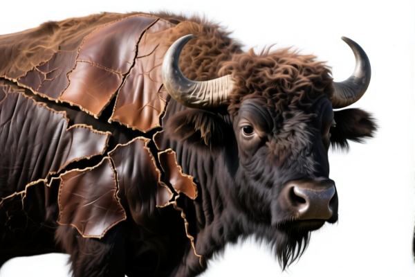Buffalo leather, other, grain splits