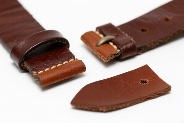 Bovine leather corner scraps (for belts)