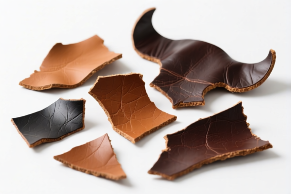 Bovine leather scraps