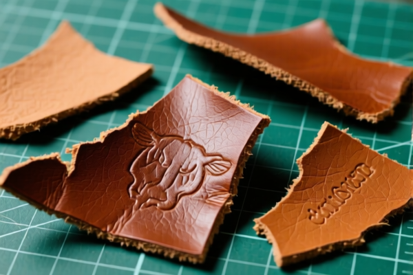 Bovine leather trimmed scraps (for gloves)