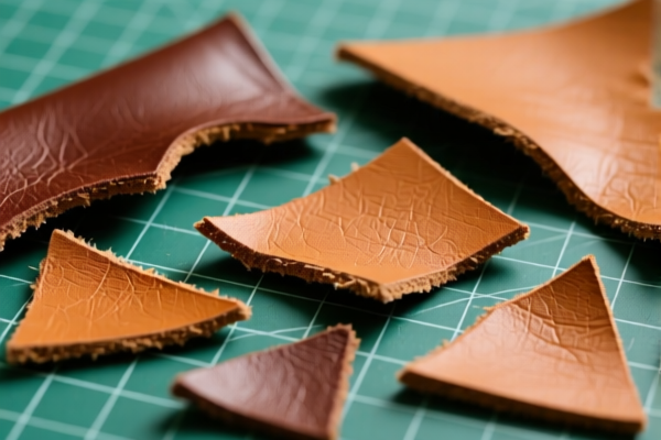 Bovine leather trimmed scraps (for gloves)