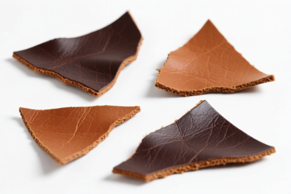 Bovine leather trimmed scraps