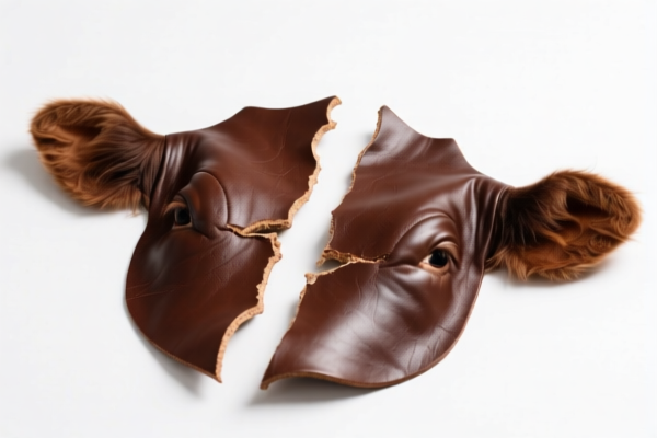 Bovine split leather raw material