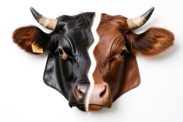 Bovine split leather