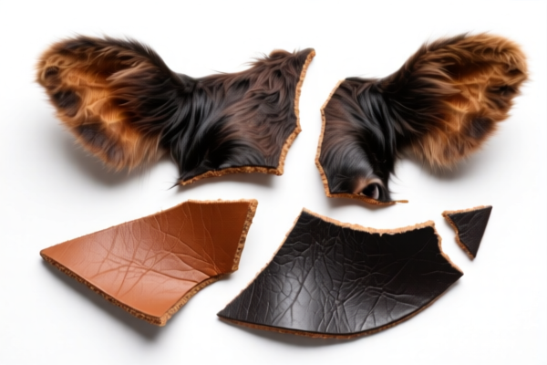 Bovine leather splits for building materials