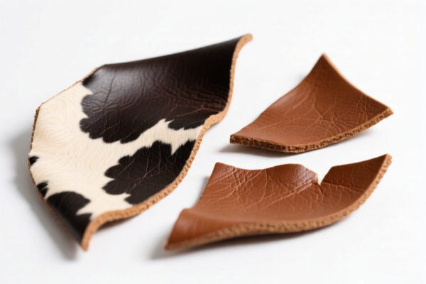 Bovine leather splits for cushions