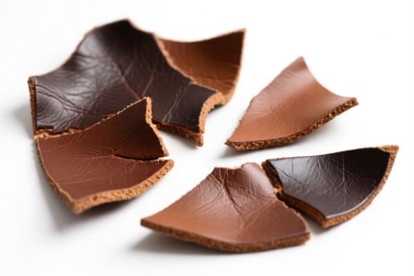 Bovine leather splits for filling materials