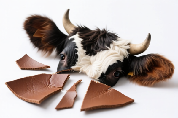 Bovine leather splits for medical devices
